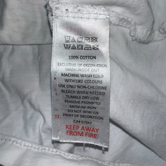 “Take Me To The Jungle” White Racer Back Tank Top Girls Size 7-8 (Small) - Picture 2 of 3